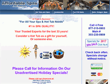 Tablet Screenshot of affordablespas.com